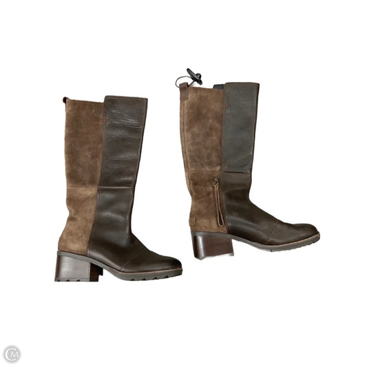Boots Knee Heels By Sorel In Brown, Size: 9