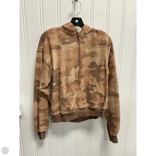 Athletic Top Long Sleeve Hoodie By Fabletics In Camouflage Print, Size: Xl
