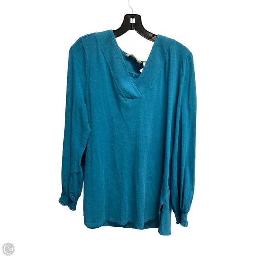 Top Long Sleeve By Soft Surroundings In Blue, Size: M