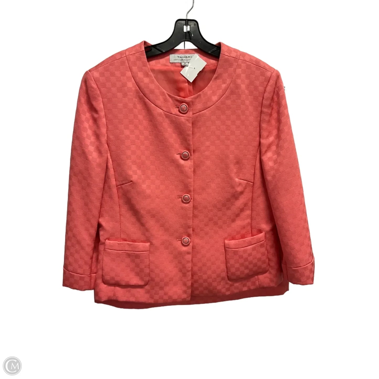 Skirt Suit 2pc By Tahari In Pink, Size: 16