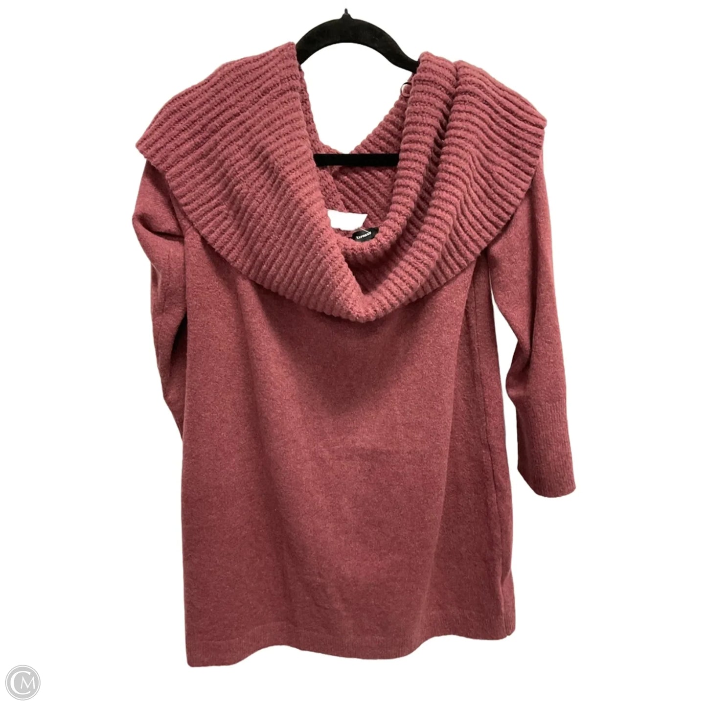 Sweater By Express In Maroon, Size: L