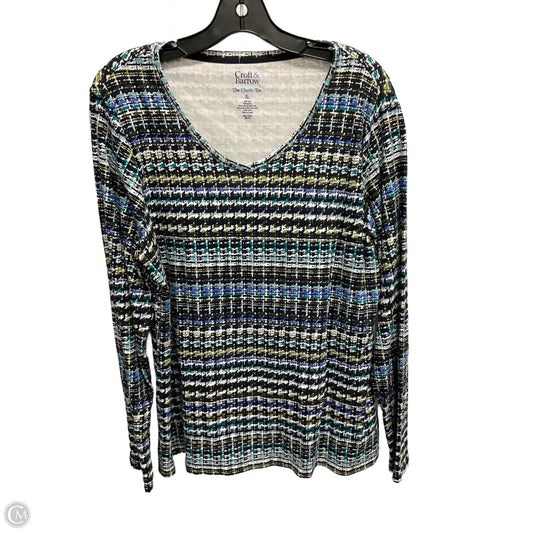 Top Long Sleeve Basic By Croft And Barrow In Multi-colored, Size: Xl