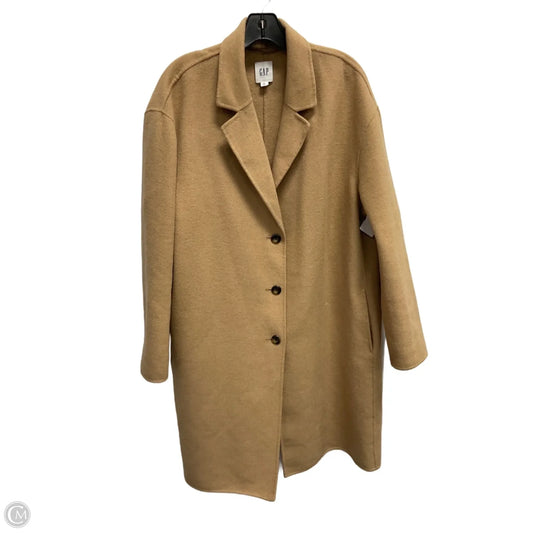 Coat Wool By Gap In Tan, Size: Xl