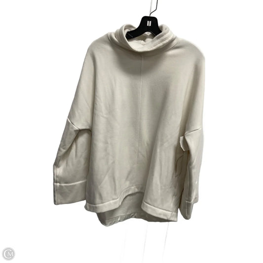 Sweatshirt Collar By Athleta In Cream, Size: L