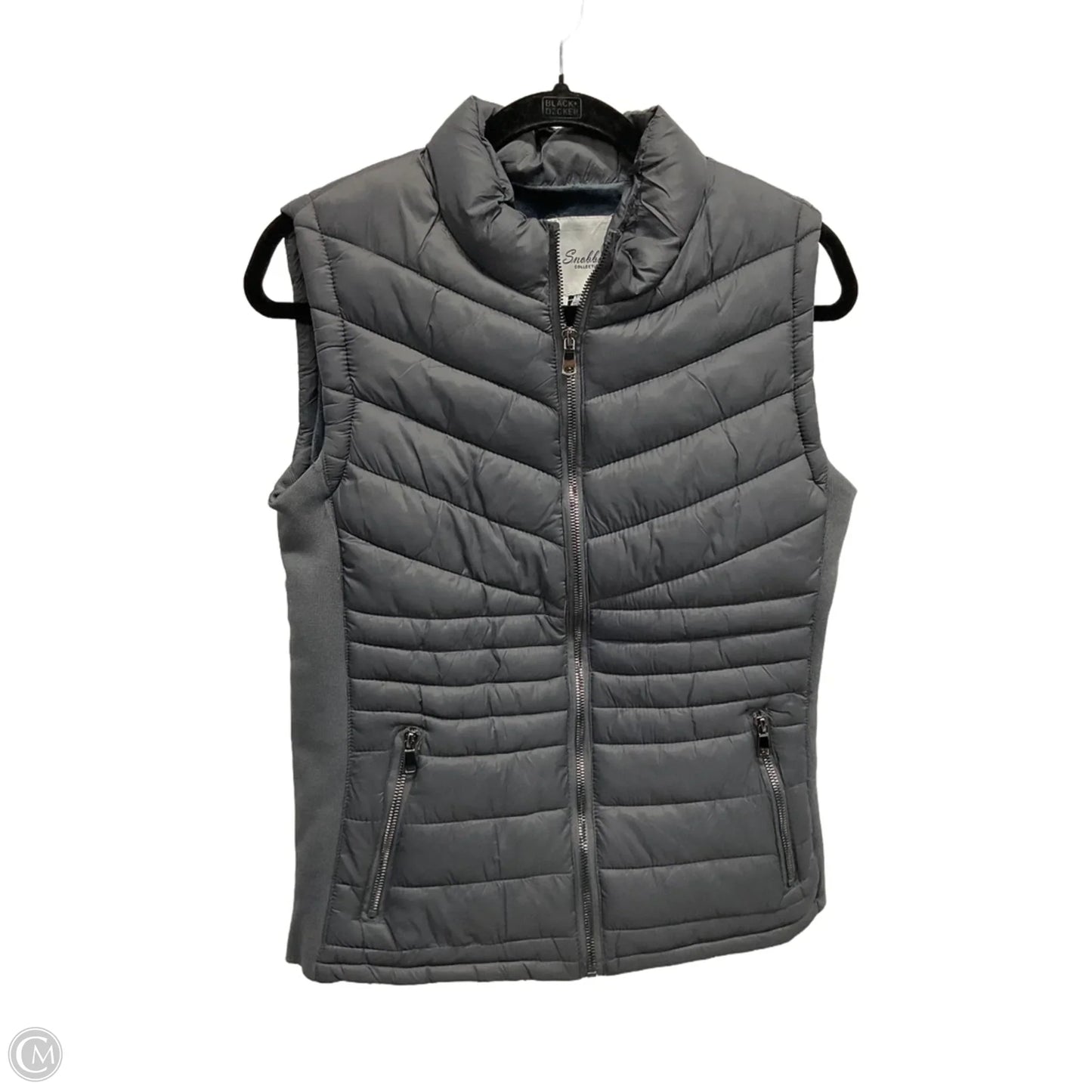 Vest Puffer & Quilted By Clothes Mentor In Grey, Size: M
