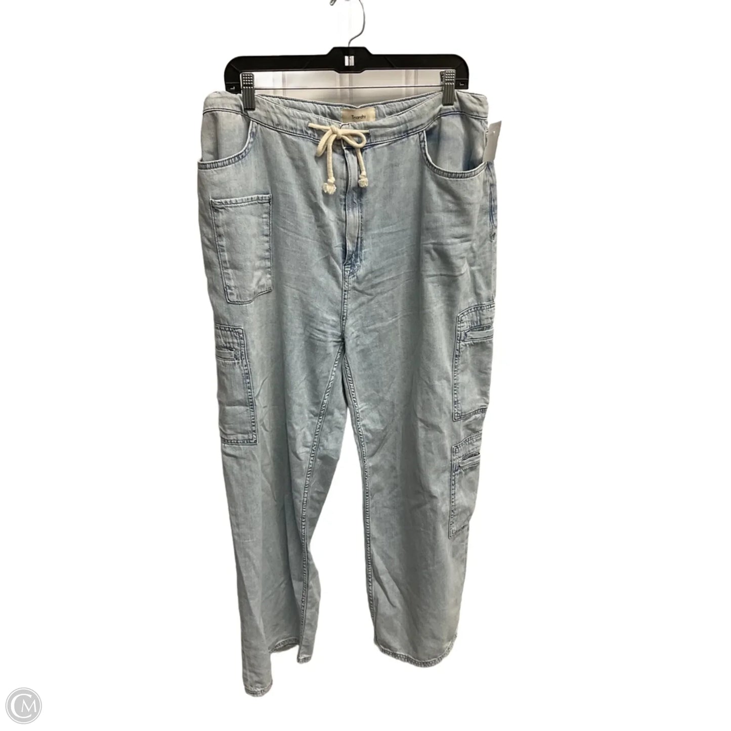 Jeans Wide Leg By Triarchy In Blue, Size: L