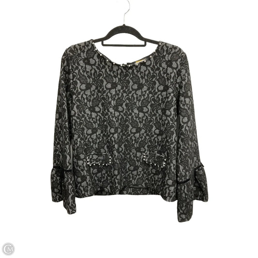 Blouse Designer By Karl Lagerfeld In Black, Size: L