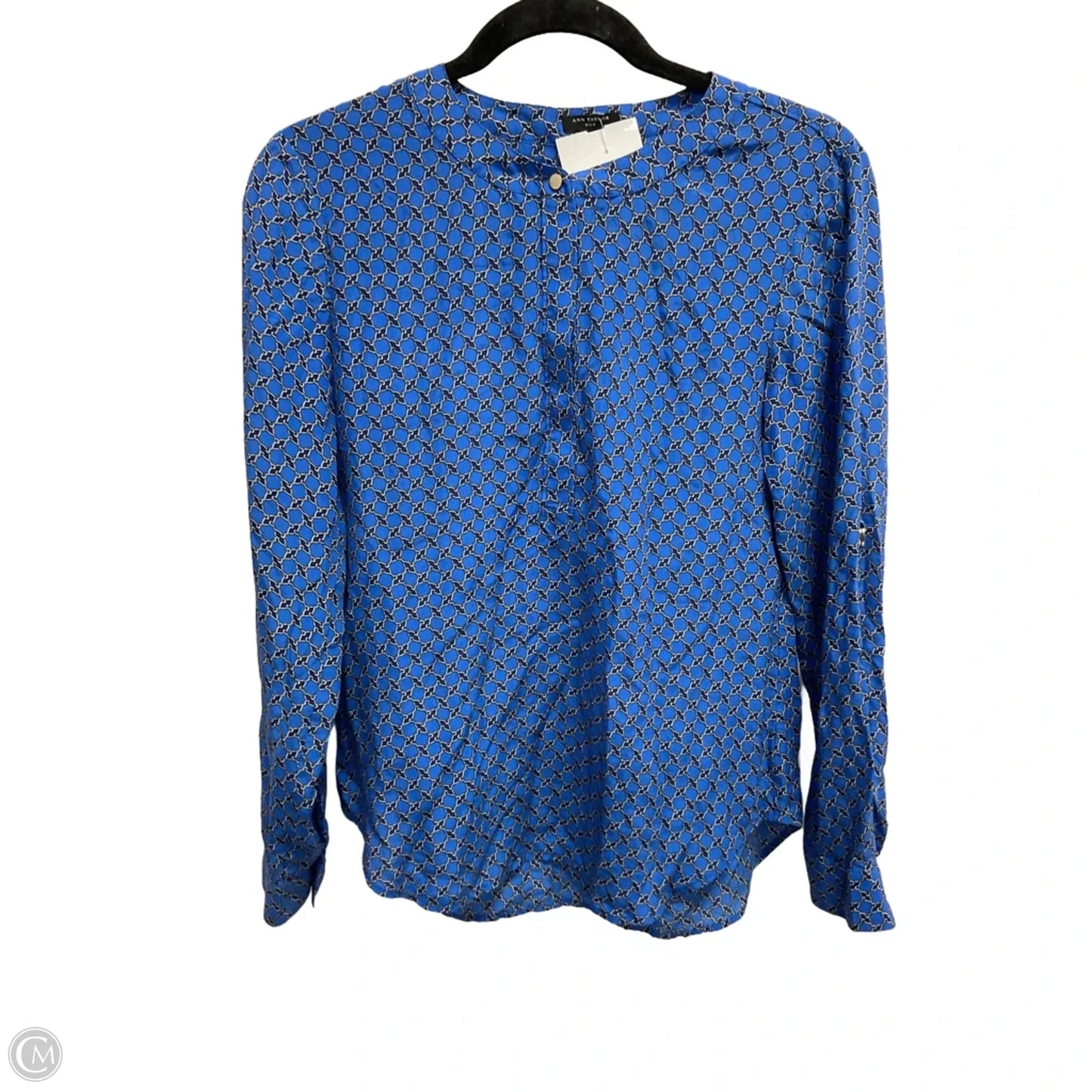 Top Long Sleeve By Ann Taylor In Blue, Size: Xs