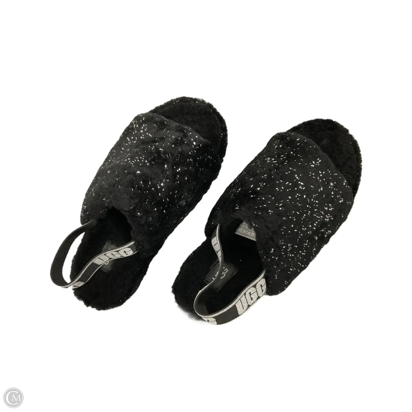 Slippers Designer By Ugg In Black, Size: 7