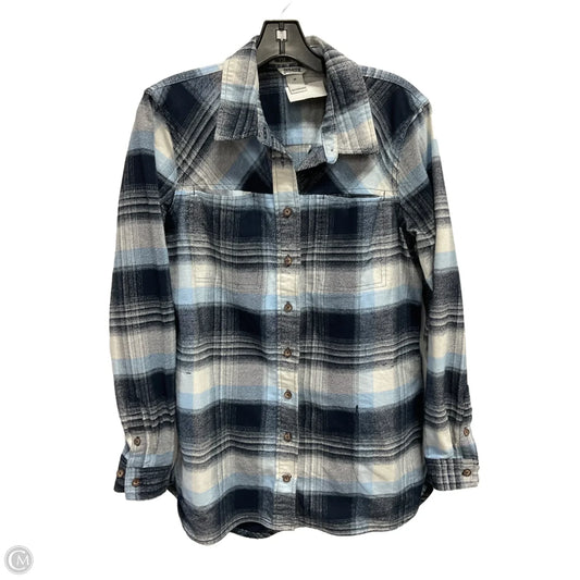 Jacket Shirt By Duluth Trading In Blue, Size: M