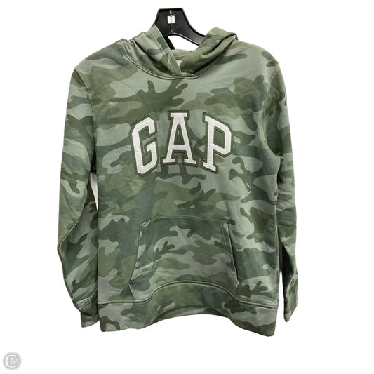Sweatshirt Hoodie By Gap In Camouflage Print, Size: S