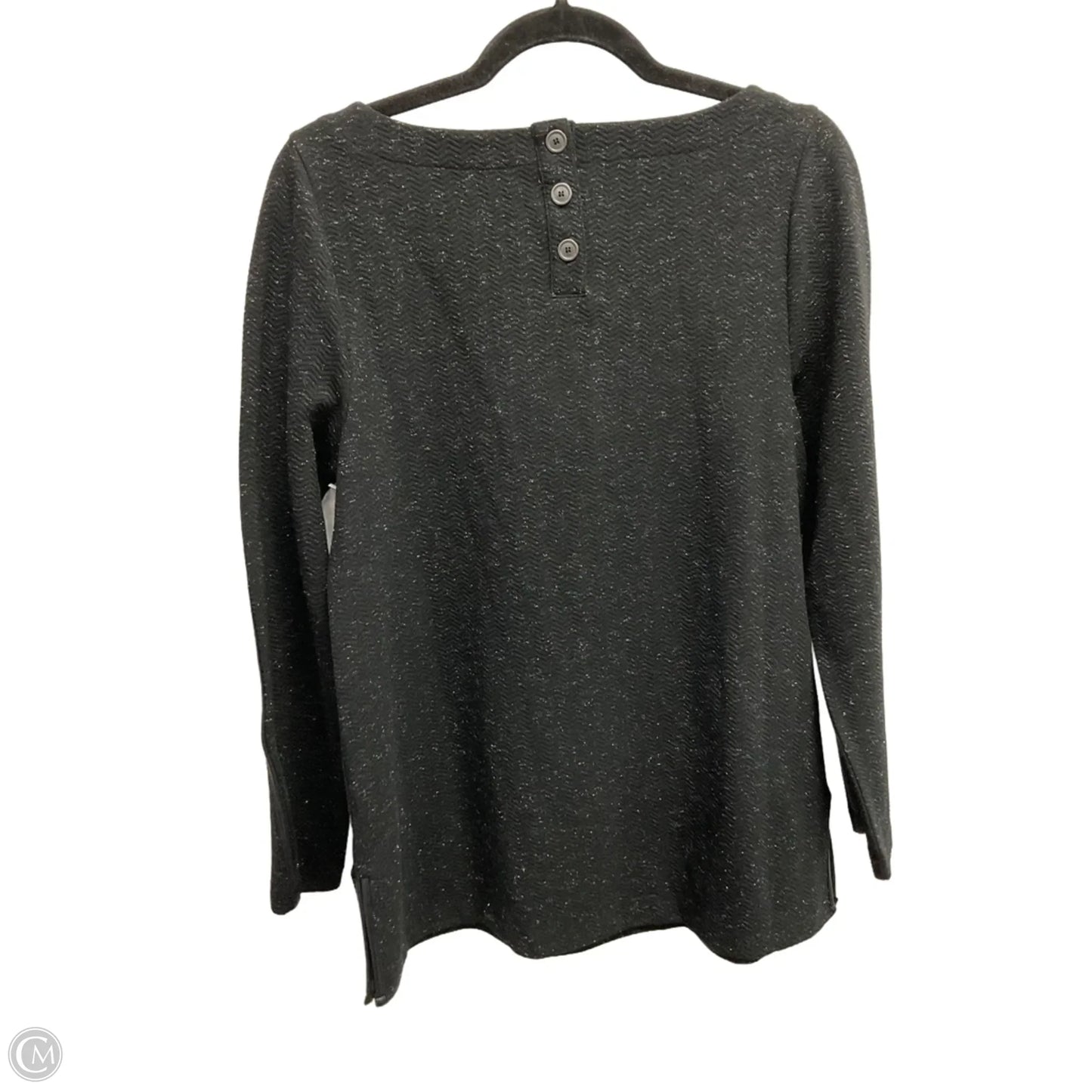 Top Long Sleeve By Soft Surroundings In Black, Size: M