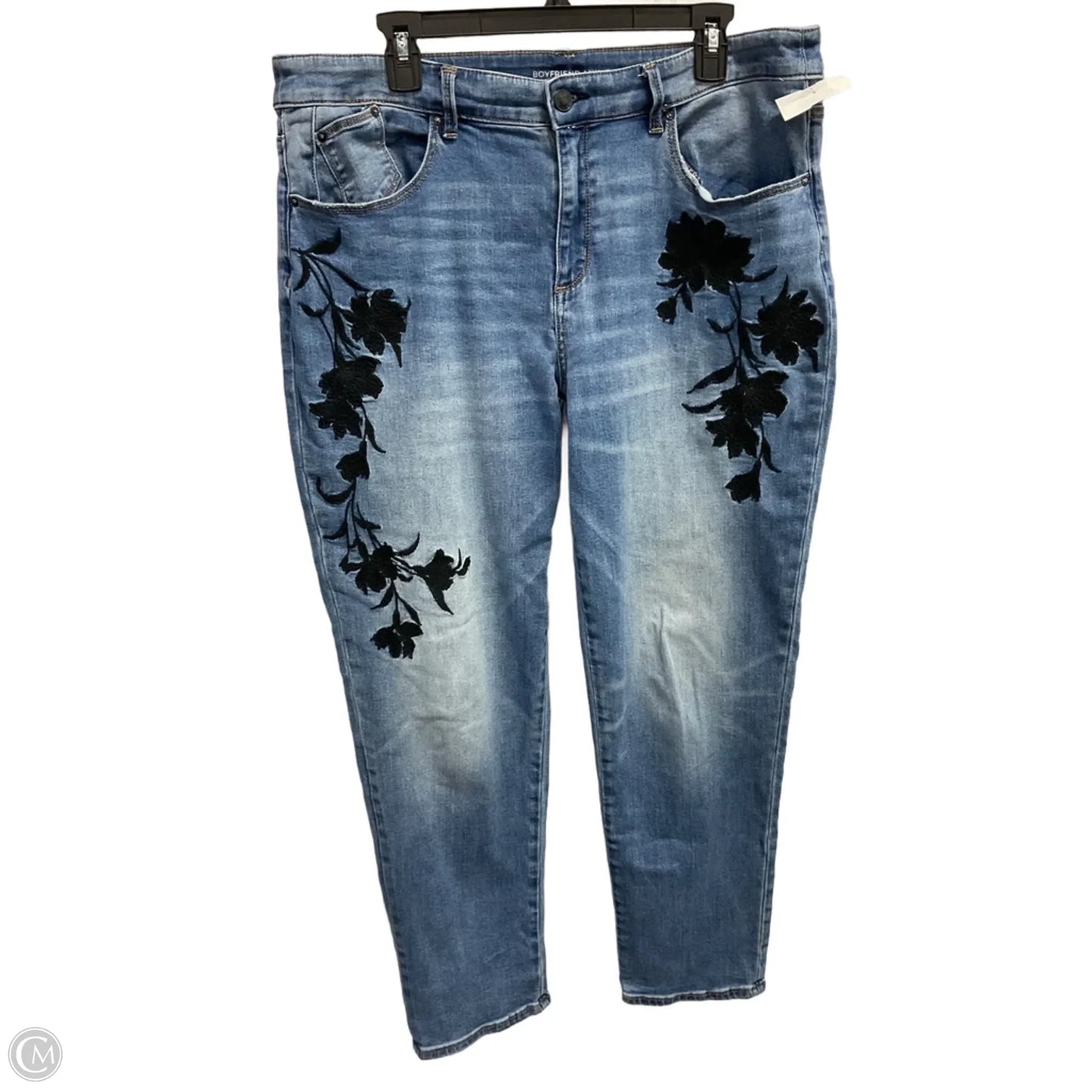 Jeans Boyfriend By Chicos In Blue, Size: 12