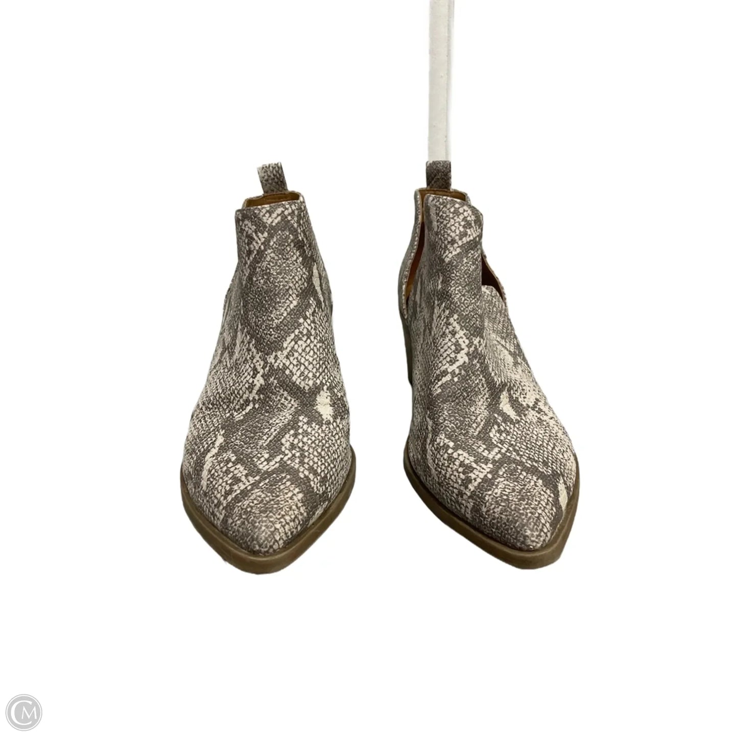 Boots Ankle Heels By Universal Thread In Snakeskin Print, Size: 11