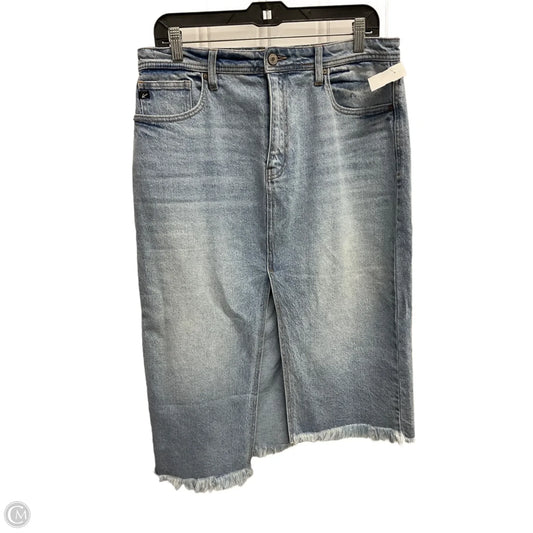 Skirt Midi By Kancan In Blue Denim, Size: 16