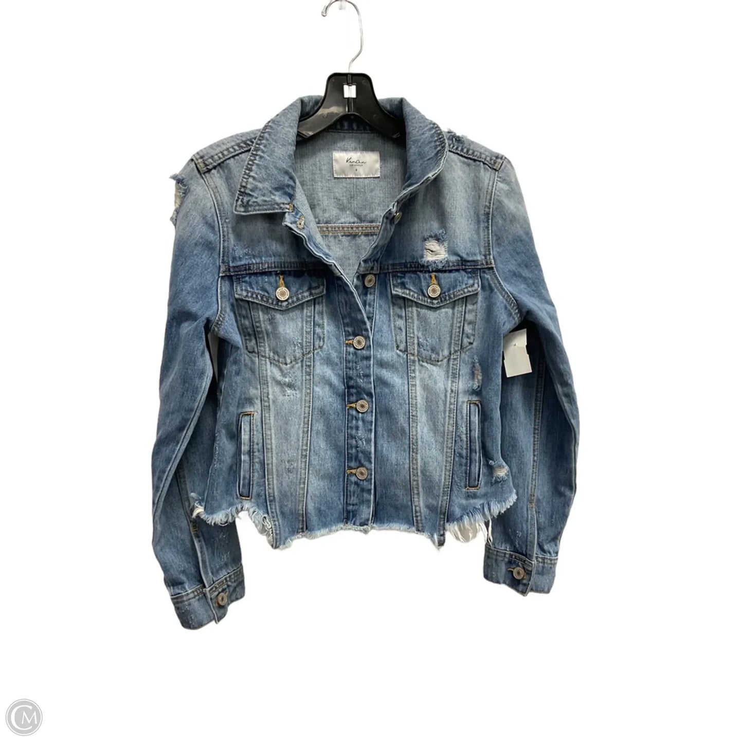 Jacket Denim By Kancan In Blue, Size: S