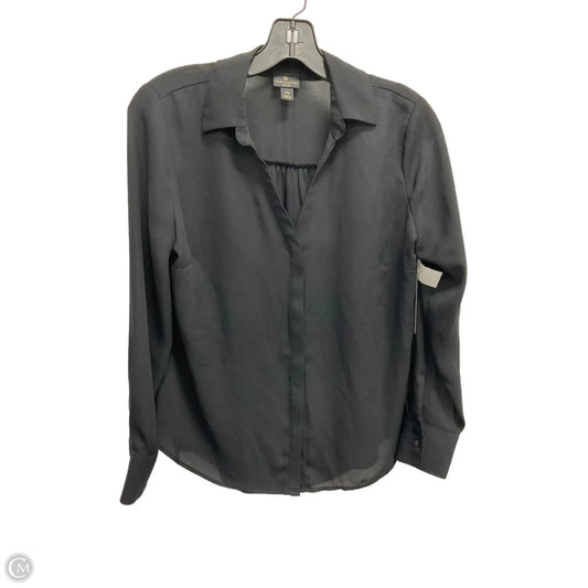 Blouse Long Sleeve By Worthington In Black, Size: Sp