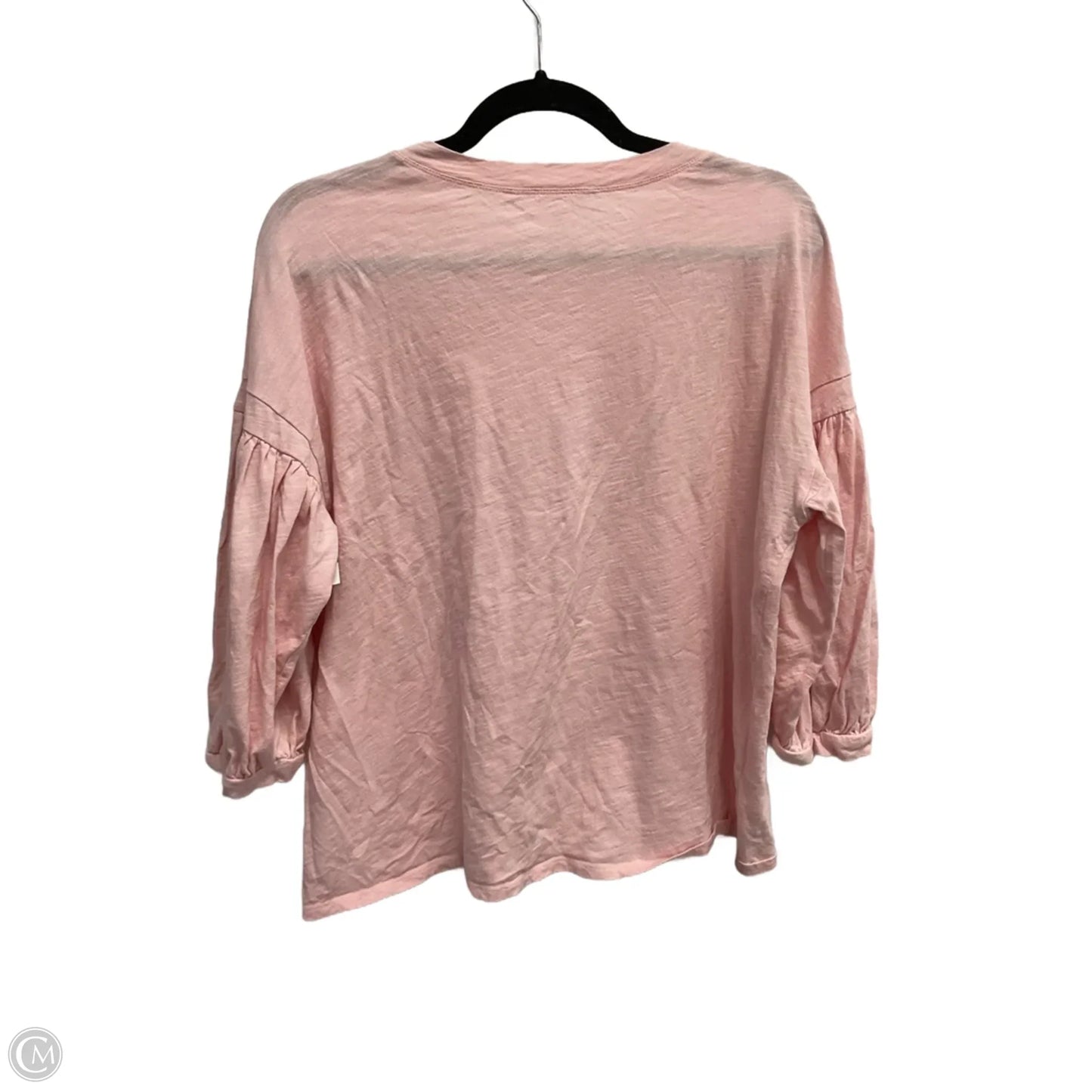 Top 3/4 Sleeve By Time And Tru In Pink, Size: M