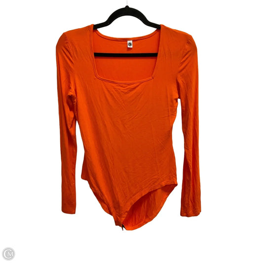 Bodysuit By Clothes Mentor In Orange, Size: L