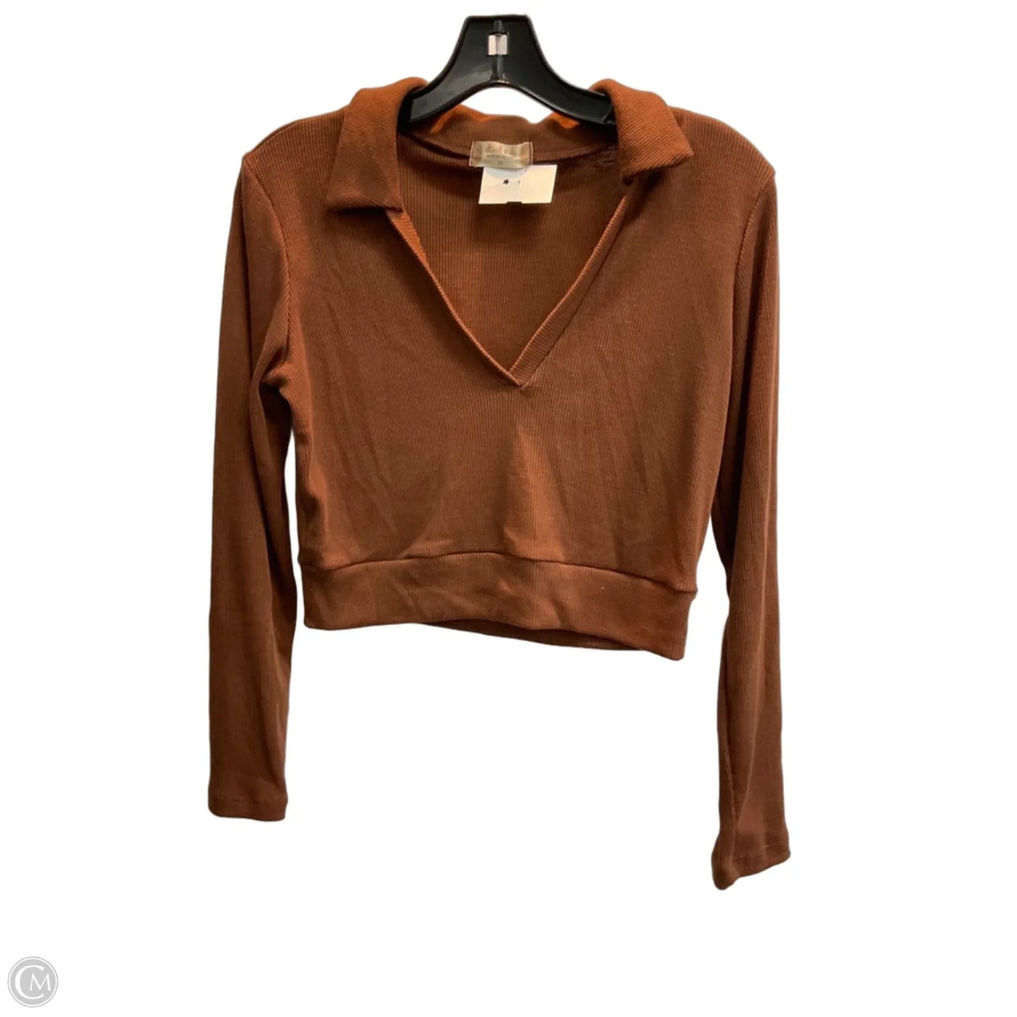 Top Long Sleeve By Altard State In Brown, Size: M