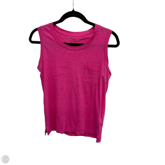 Top Sleeveless Basic By Madewell In Pink, Size: Xs