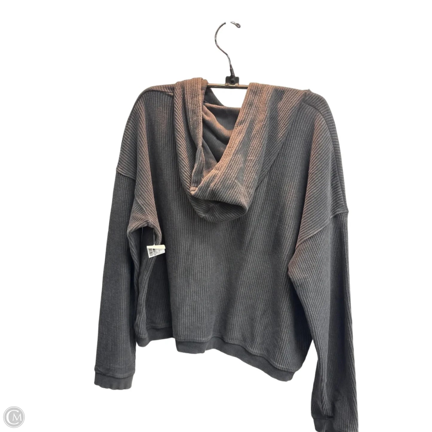 Sweatshirt Hoodie By Aerie In Grey, Size: M