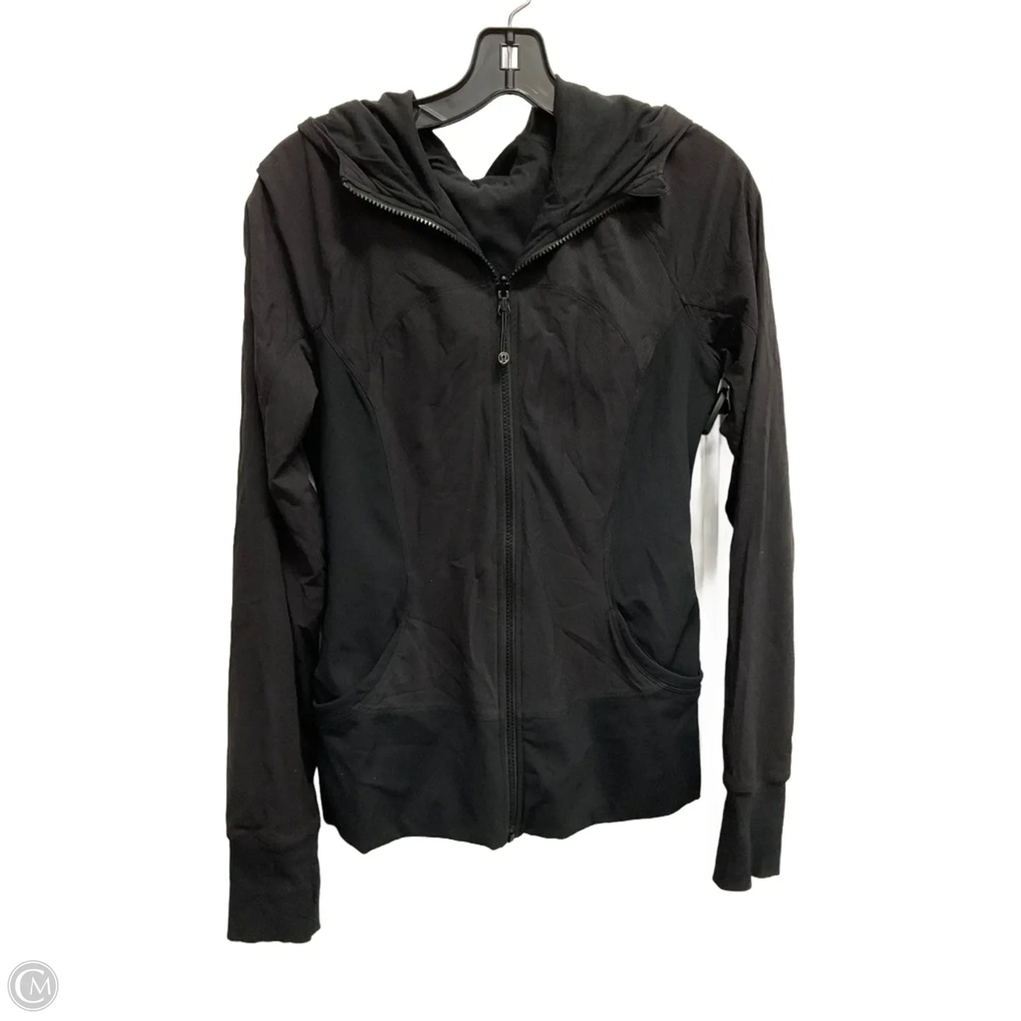 Athletic Jacket By Lululemon In Black, Size: M