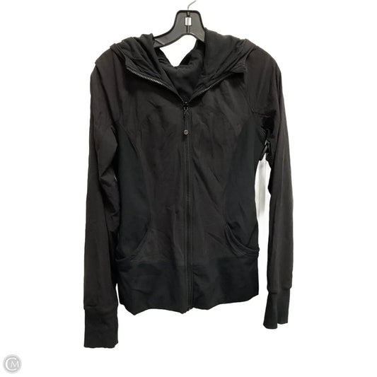 Athletic Jacket By Lululemon In Black, Size: M