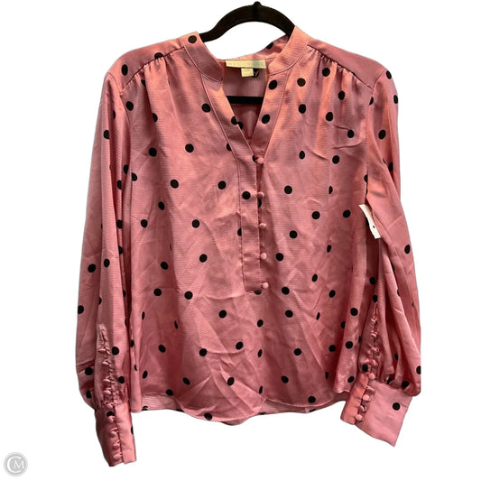 Top Long Sleeve By Ryegrass In Polkadot Pattern, Size: Xs