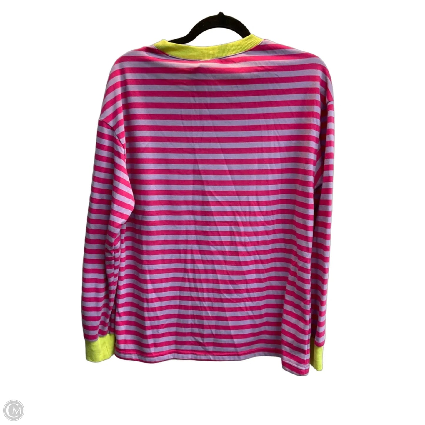 Top Long Sleeve By Clothes Mentor In Striped Pattern, Size: M