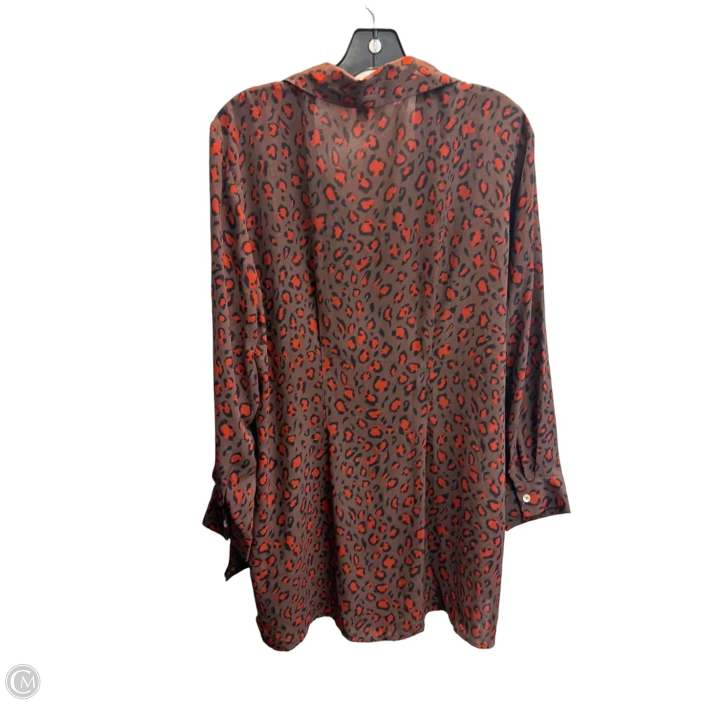 Top Long Sleeve By Clothes Mentor In Animal Print, Size: Xl