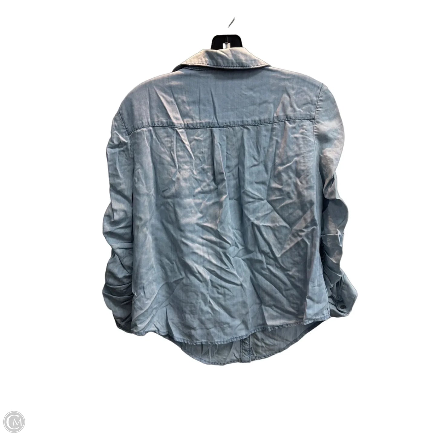 Top Long Sleeve By White House Black Market In Blue, Size: M
