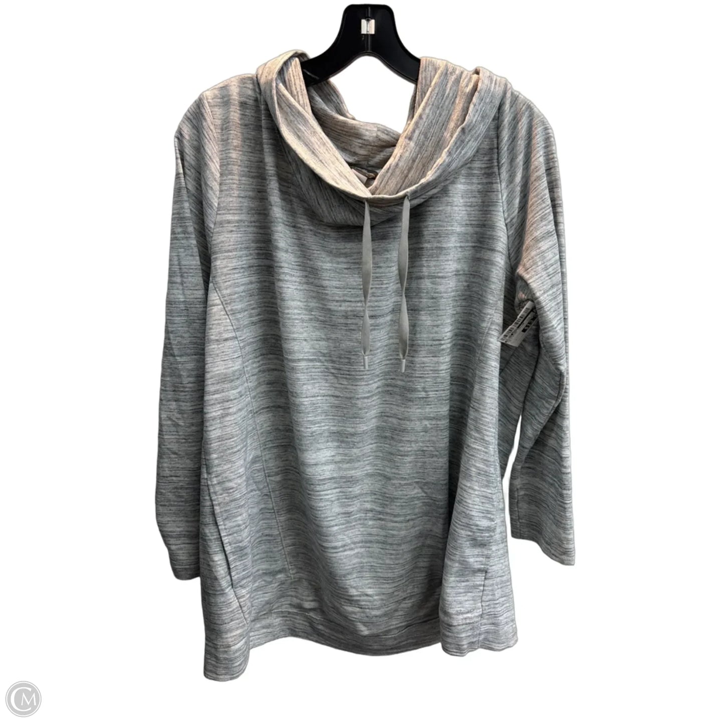 Sweatshirt Collar By Eddie Bauer In Grey, Size: S