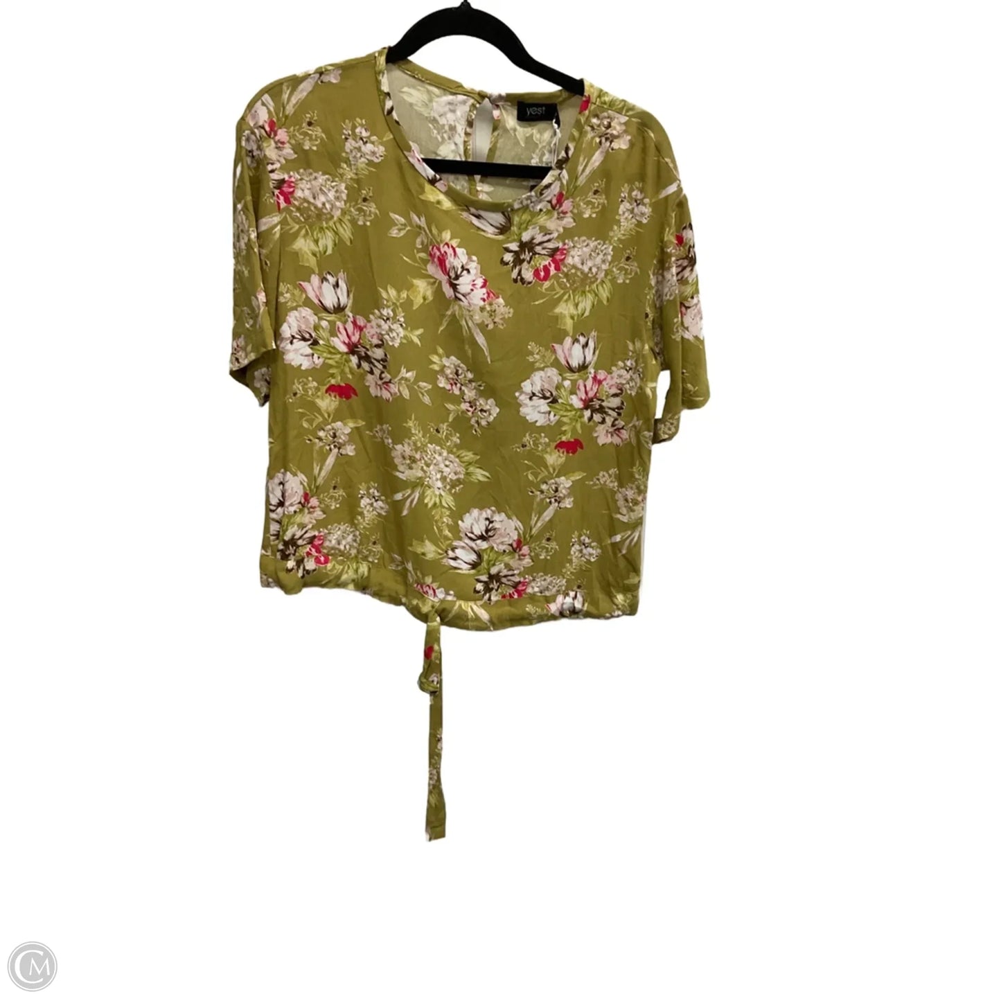 Blouse Short Sleeve By Yest In Floral Print, Size: S