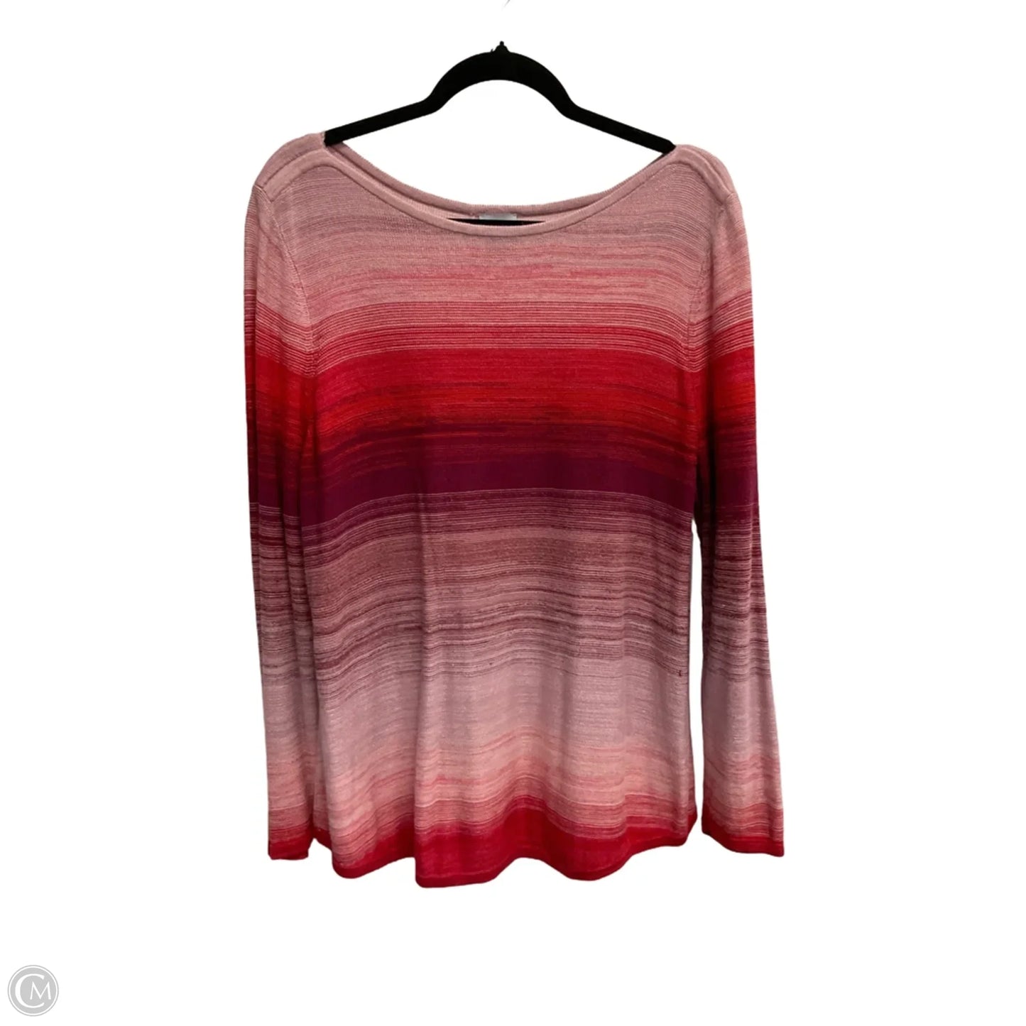 Sweater By Chicos In Pink, Size: Xl