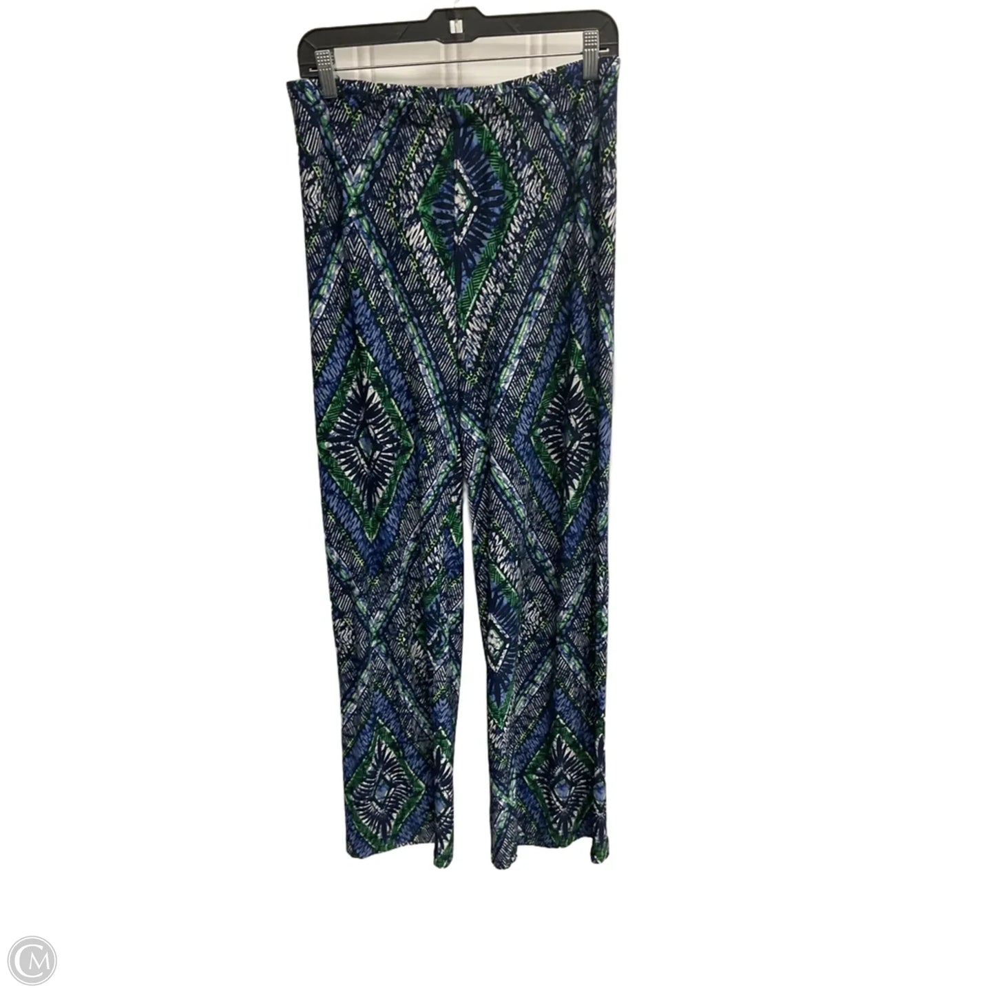 Pants Wide Leg By Chicos In Blue & Green, Size: 16
