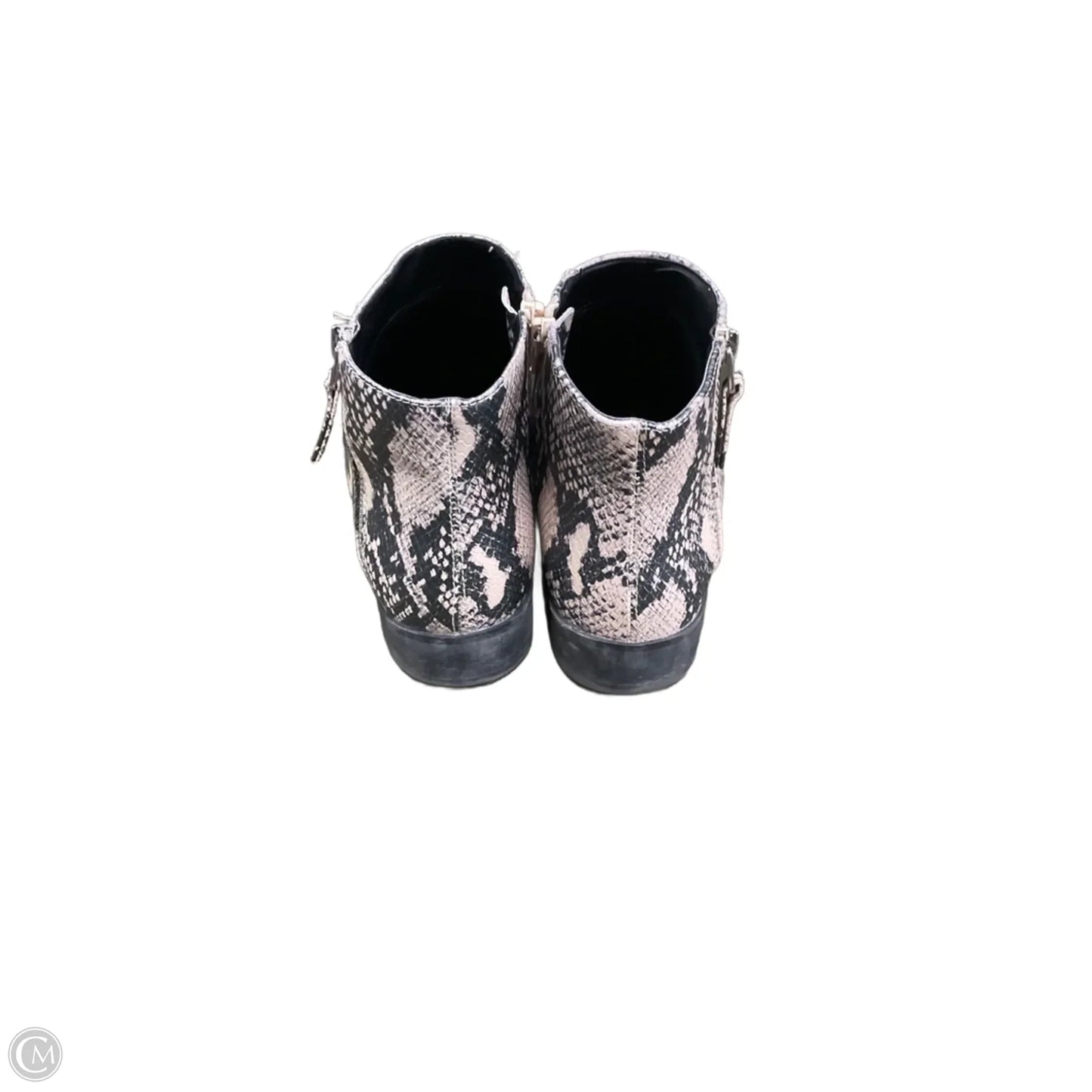 Boots Ankle Heels By Time And Tru In Snakeskin Print, Size: 11