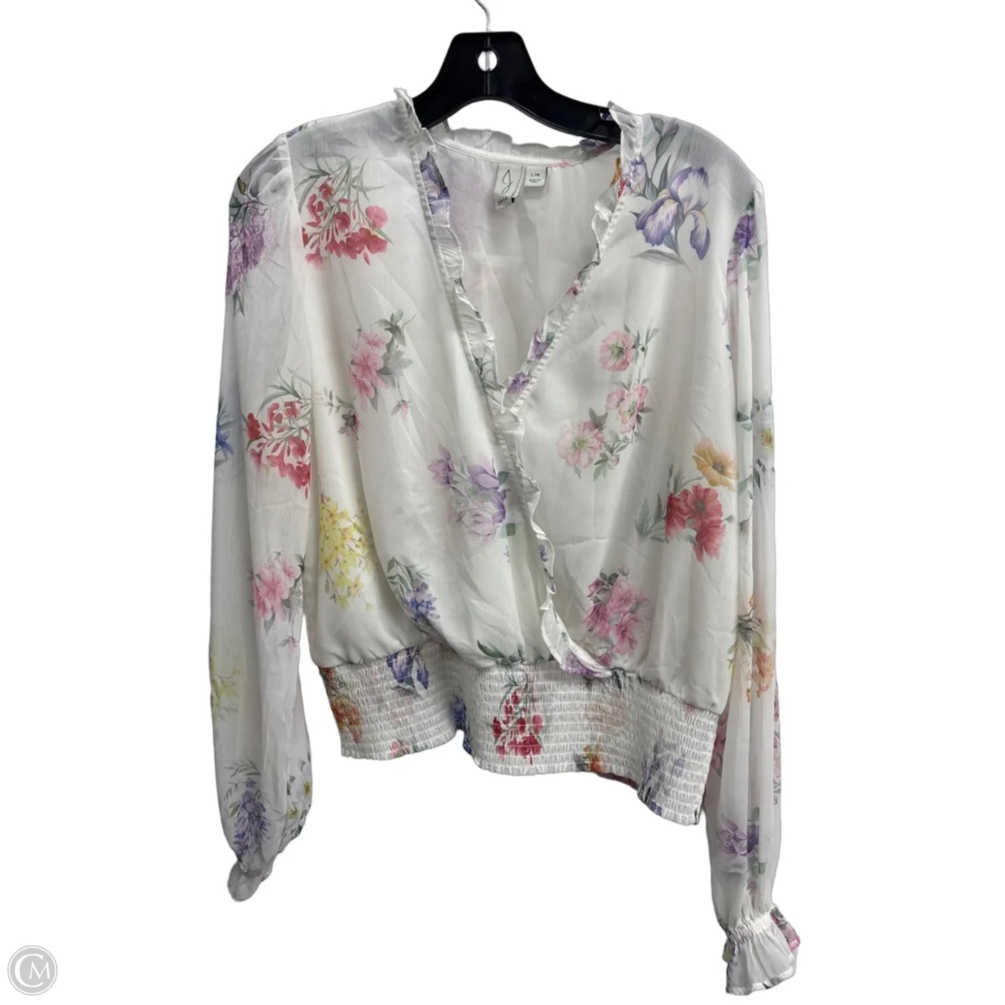 Jacket Shirt By Melloday In Cream, Size: L
