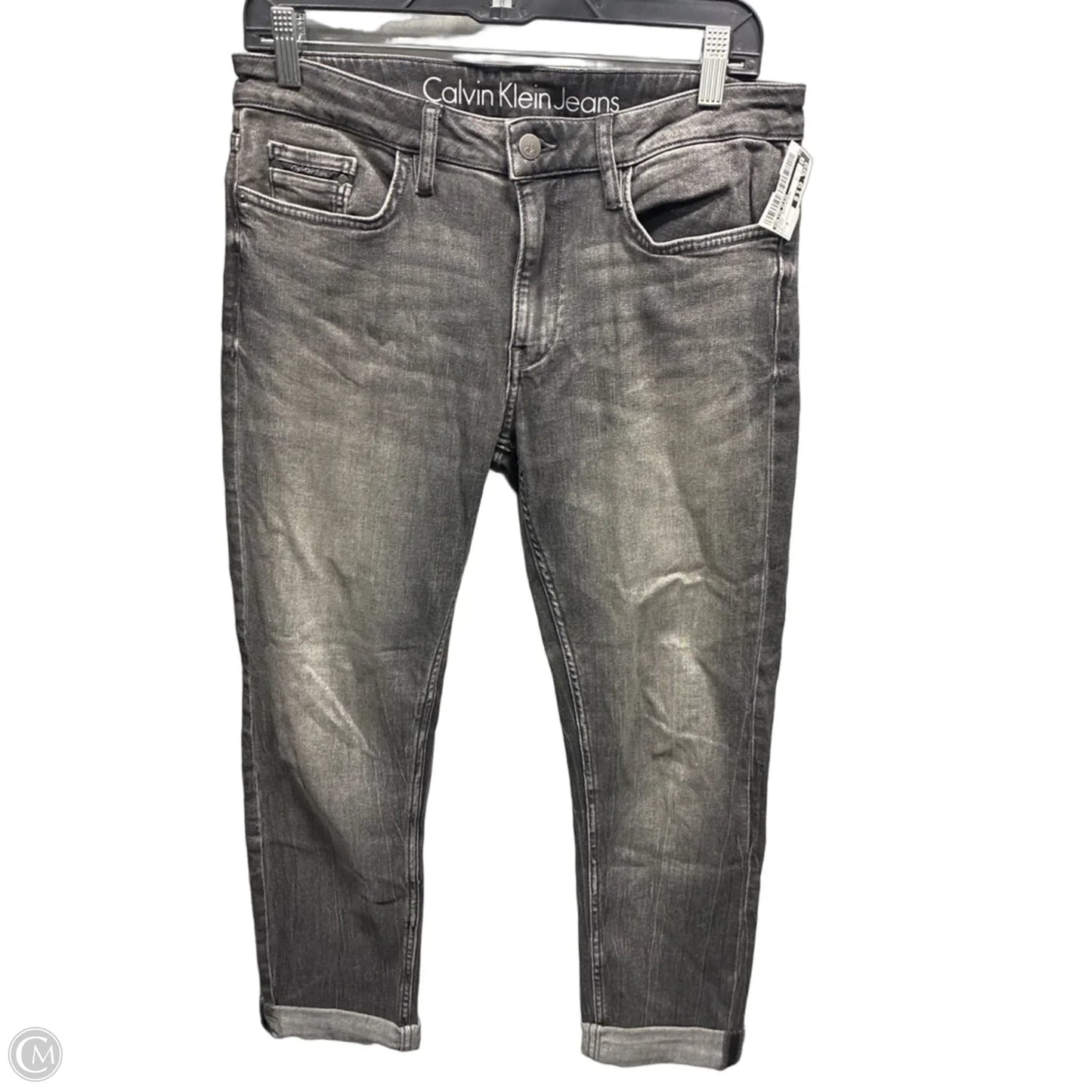 Jeans Boyfriend By Calvin Klein In Black, Size: 6
