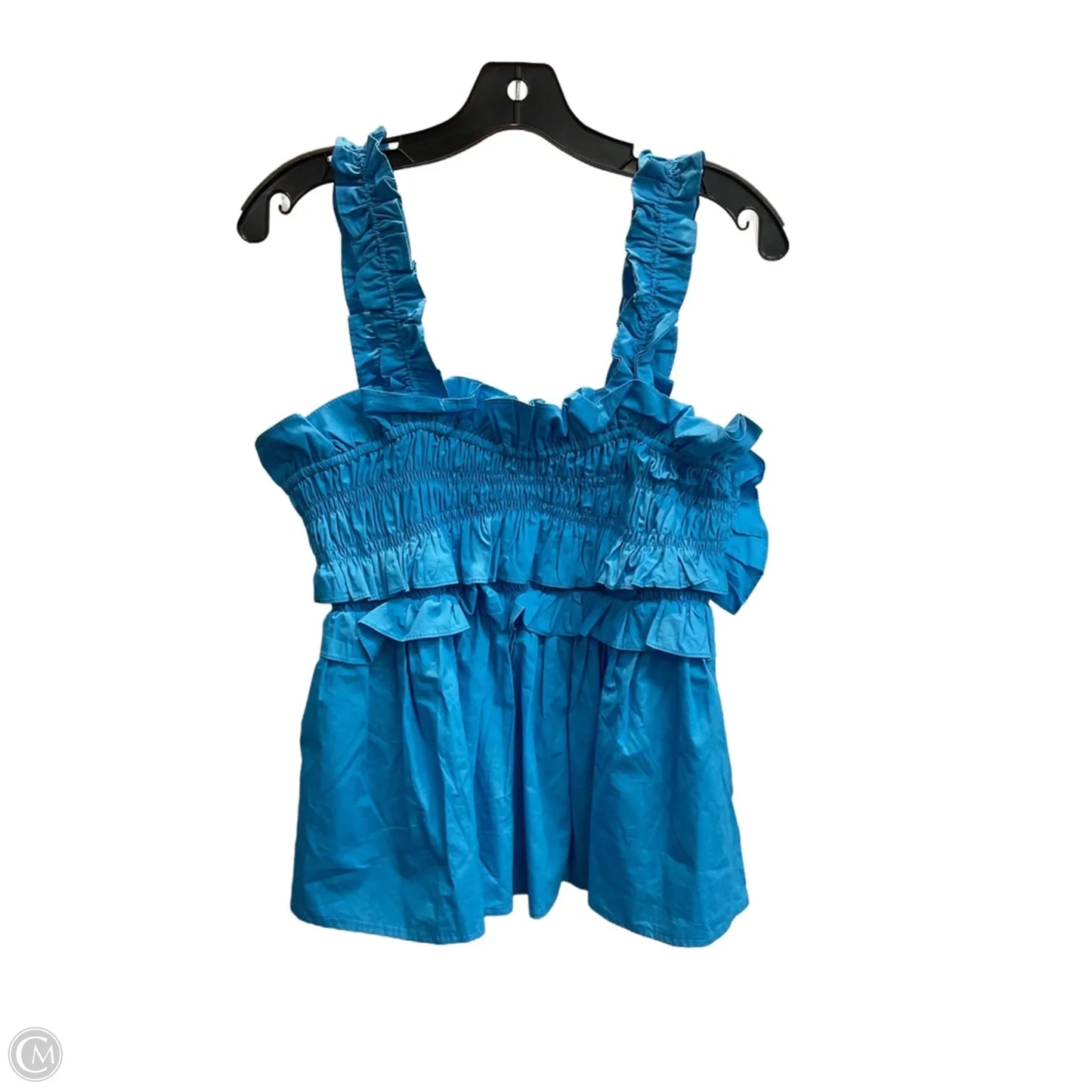 Top Sleeveless By Pink Lily In Blue, Size: L