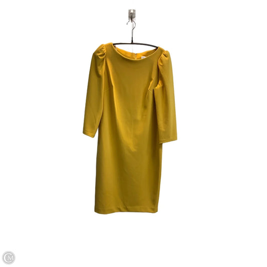 Dress Work By Calvin Klein In Yellow, Size: M
