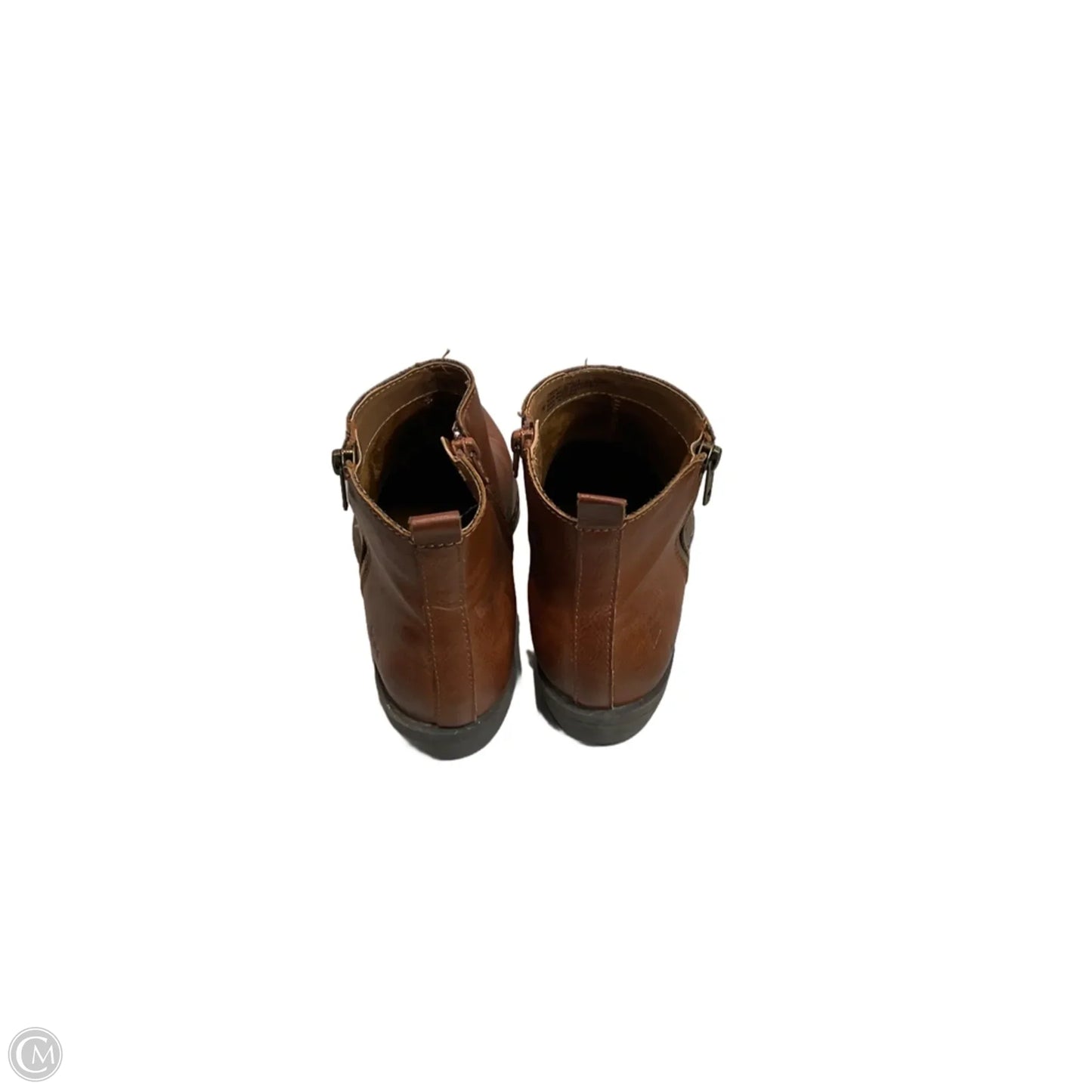 Boots Ankle Heels By Boc In Brown, Size: 7