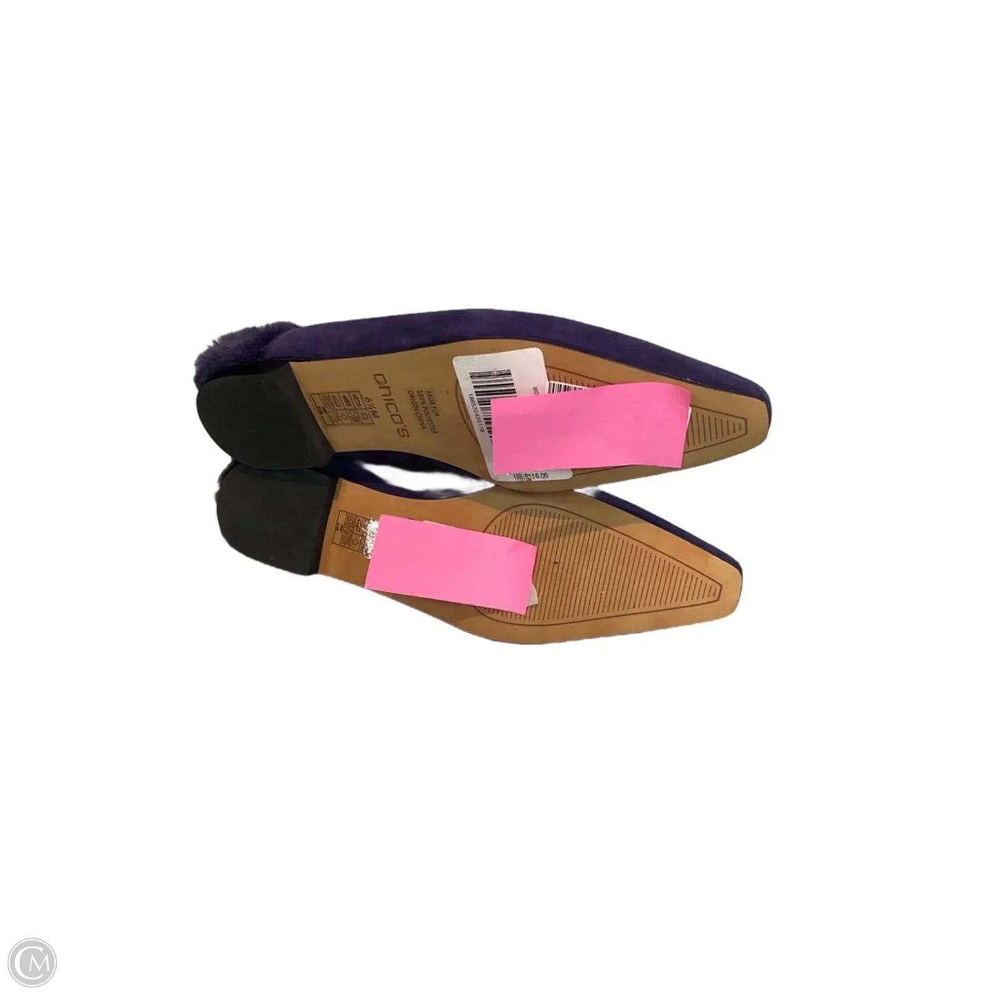 Shoes Flats By Chicos In Navy, Size: 6.5