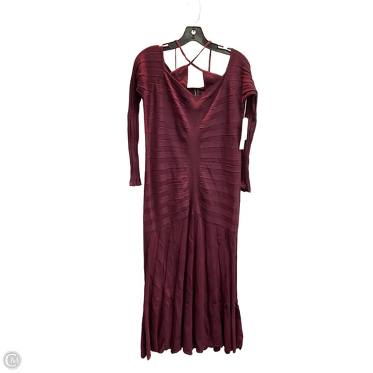 Dress Casual Maxi By Anthropologie In Purple, Size: L