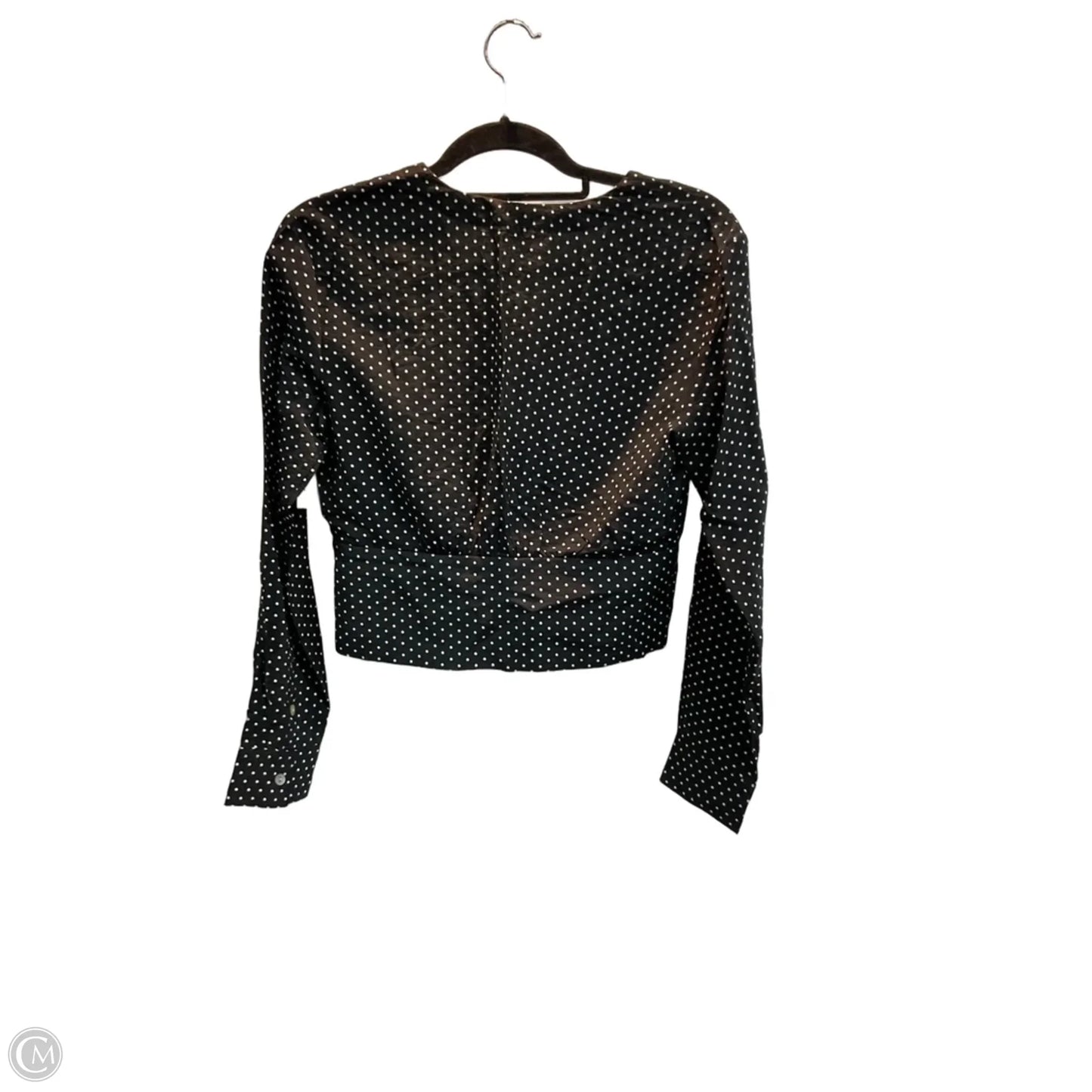 Blouse Long Sleeve By Madewell In Polkadot Pattern, Size: Xs