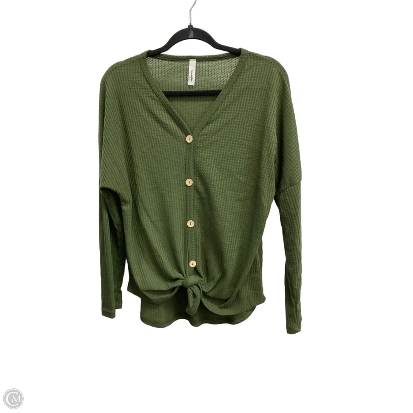 Top Long Sleeve By Clothes Mentor In Green, Size: S