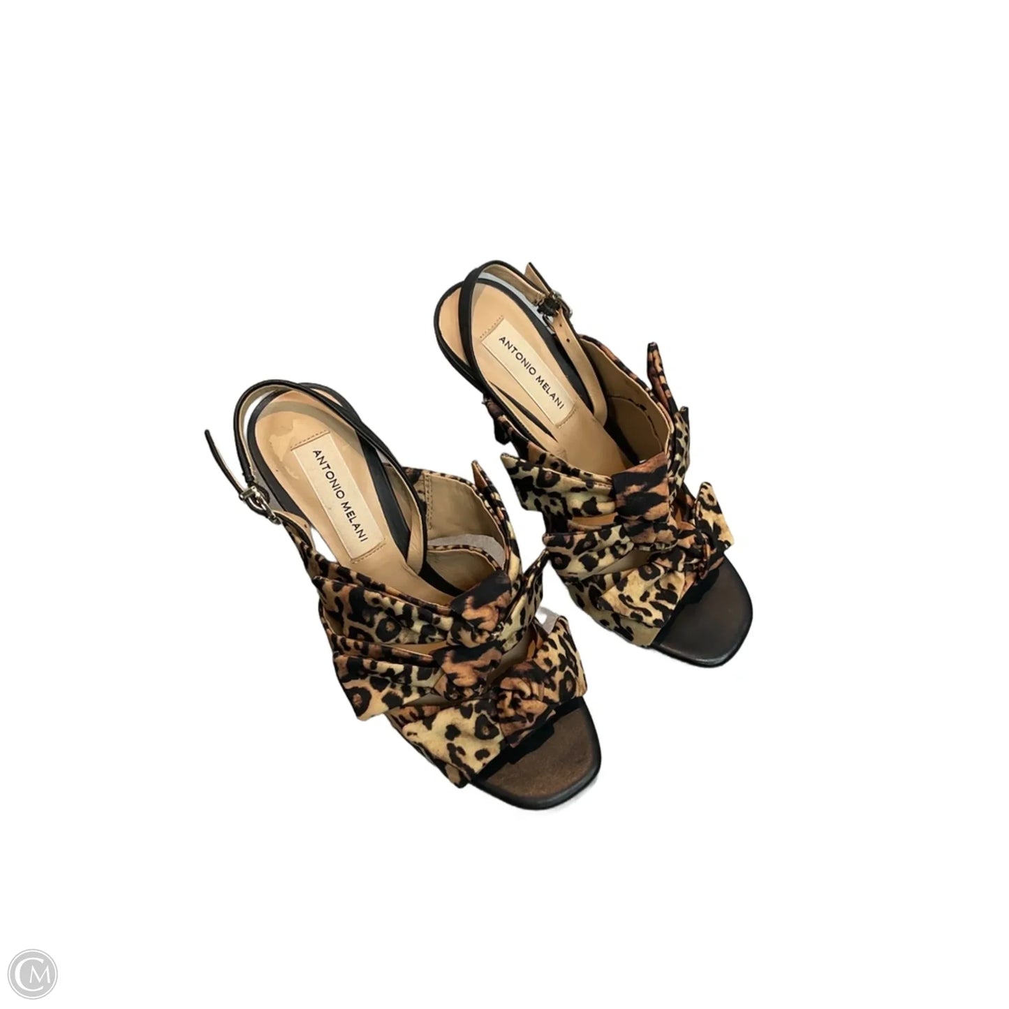 Sandals Heels Stiletto By Antonio Melani In Animal Print, Size: 6