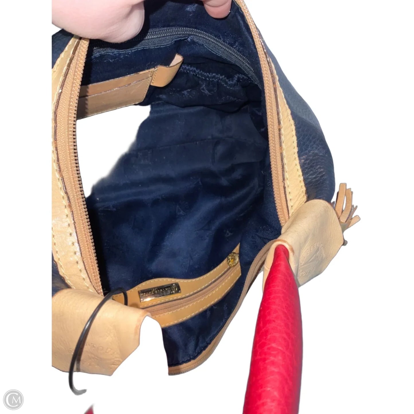 Handbag Leather By Cmc, Size: Medium