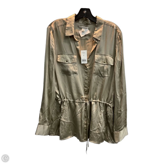 Top Long Sleeve By Banana Republic In Beige, Size: Xl