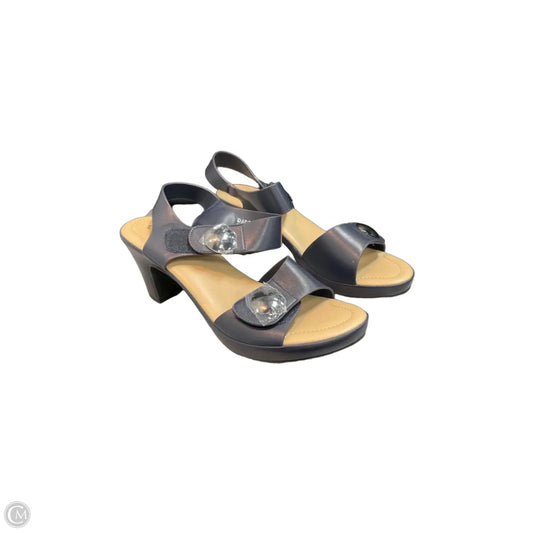 Sandals Heels Block By Spring Step In Navy, Size: 10